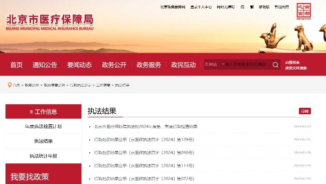 违规使用医保基金 北京中医医院延庆医院等多家医疗机构被查处