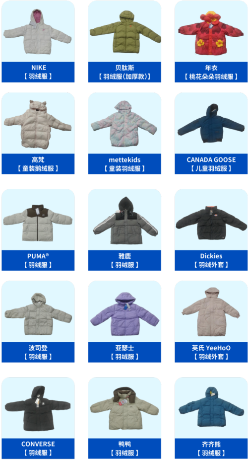 中国消费者协会发布30款儿童羽绒服比较试验结果