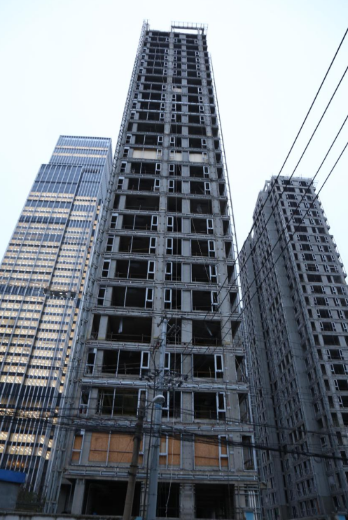 　融创上海董家渡住宅项目一期和二期，时代财经摄于2022年12月1日