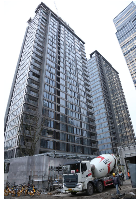 融创上海董家渡住宅项目三期和四期，时代财经摄于2022年12月1日