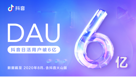 抖音日活跃用户破6亿 未来一年让创作者赚800亿